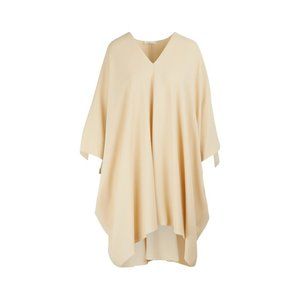 The Row Iona Draped Crepe Dress In Butter